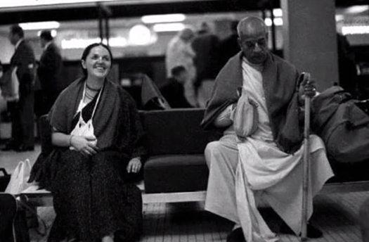 Yamuna Devi with Srila Prabhupada