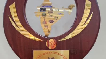 Hindu Ratna Award to His Holiness Jayapataka Swami Maharaja at New Delhi